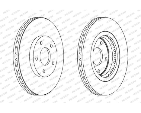 Brake Disc PREMIER Coat+ disc DDF1589C Ferodo