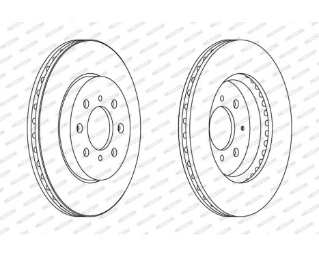 Brake Disc PREMIER Coat+ disc DDF1610C Ferodo, Image 2