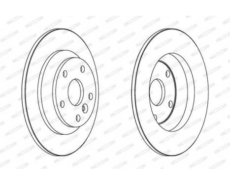 Brake Disc PREMIER Coat+ disc DDF1616C Ferodo
