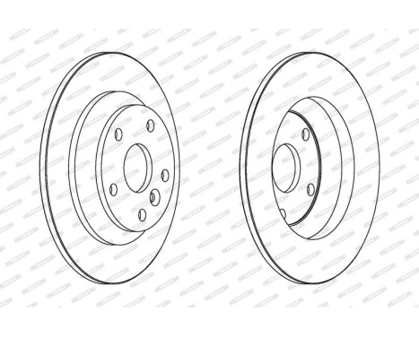 Brake Disc PREMIER Coat+ disc DDF1616C Ferodo