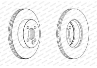 Brake Disc PREMIER Coat+ disc DDF1617C Ferodo