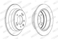 Brake Disc PREMIER Coat+ disc DDF1618C Ferodo