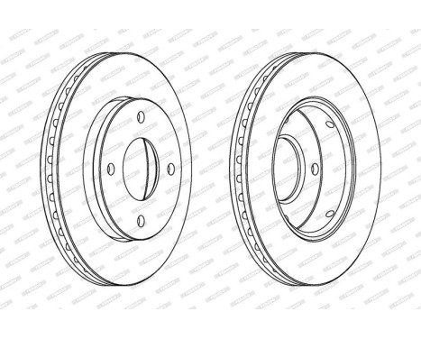Brake Disc PREMIER Coat+ disc DDF1621C Ferodo, Image 2