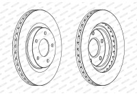 Brake Disc PREMIER Coat+ disc DDF1624C Ferodo