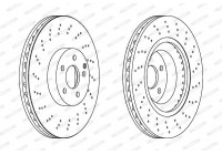 Brake Disc PREMIER Coat+ disc DDF1639C-1 Ferodo
