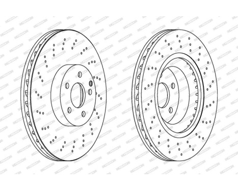 Brake Disc PREMIER Coat+ disc DDF1639C-1 Ferodo, Image 2
