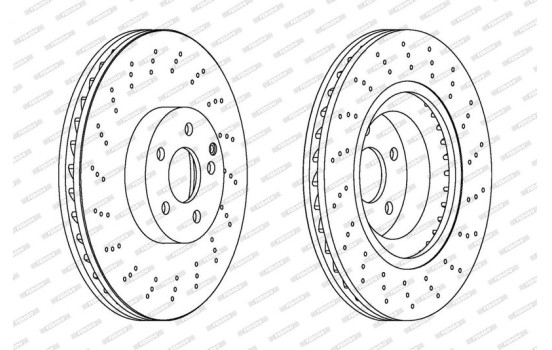 Brake Disc PREMIER Coat+ disc DDF1639C-1 Ferodo, Image 2