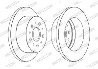 Brake Disc PREMIER Coat+ disc DDF1653C Ferodo