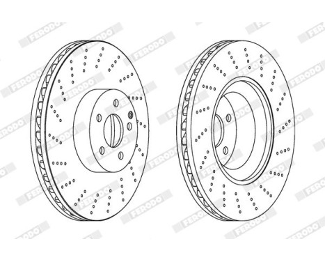 Brake Disc PREMIER Coat+ disc DDF1662C-1 Ferodo, Image 2