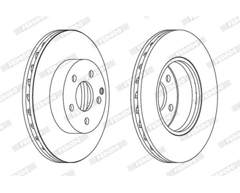 Brake Disc PREMIER Coat+ disc DDF1690C Ferodo