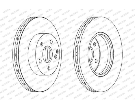 Brake Disc PREMIER Coat+ disc DDF1690C Ferodo