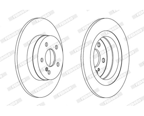 Brake Disc PREMIER Coat+ disc DDF1691C Ferodo, Image 2