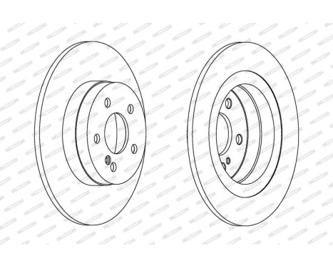 Brake Disc PREMIER Coat+ disc DDF1691C Ferodo, Image 2