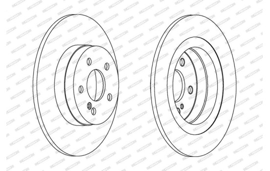 Brake Disc PREMIER Coat+ disc DDF1691C Ferodo, Image 2