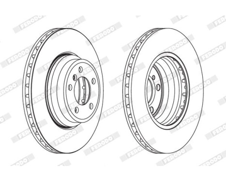 Brake Disc PREMIER Coat+ disc DDF1701C-1 Ferodo