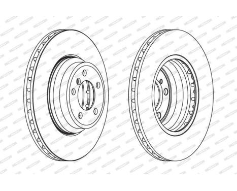 Brake Disc PREMIER Coat+ disc DDF1701C-1 Ferodo