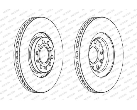Brake Disc PREMIER Coat+ disc DDF1705C-1 Ferodo, Image 2