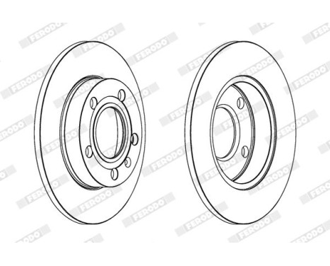 Brake Disc PREMIER Coat+ disc DDF1709C Ferodo, Image 2