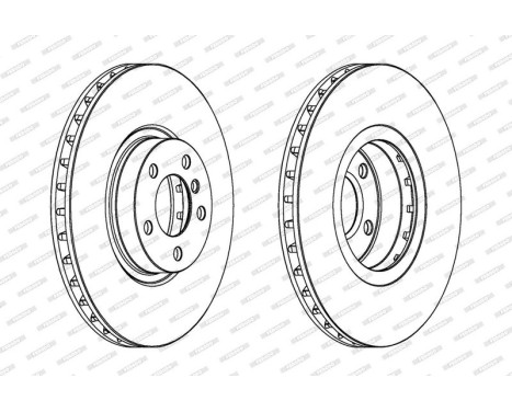Brake Disc PREMIER Coat+ disc DDF1713C-1 Ferodo, Image 2