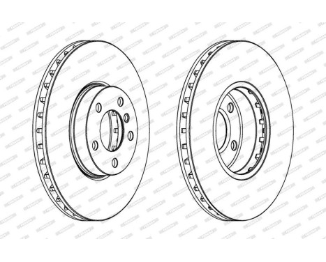 Brake Disc PREMIER Coat+ disc DDF1714C-1 Ferodo, Image 2