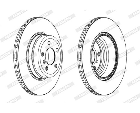 Brake Disc PREMIER Coat+ disc DDF1716C-1 Ferodo, Image 2