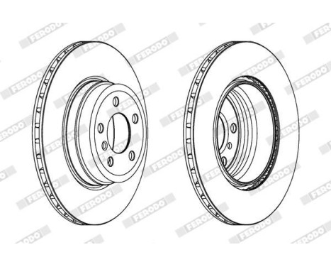 Brake Disc PREMIER Coat+ disc DDF1716C-1 Ferodo, Image 2