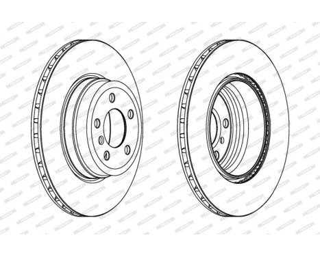 Brake Disc PREMIER Coat+ disc DDF1716C-1 Ferodo, Image 2