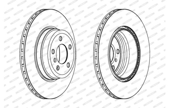 Brake Disc PREMIER Coat+ disc DDF1716C-1 Ferodo, Image 2
