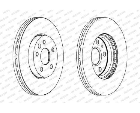 Brake Disc PREMIER Coat+ disc DDF1722C-1 Ferodo, Image 2