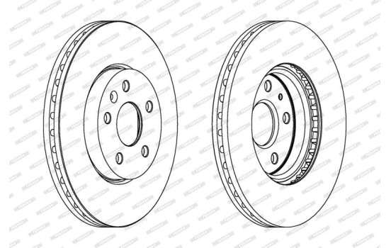 Brake Disc PREMIER Coat+ disc DDF1722C-1 Ferodo, Image 2