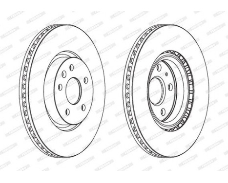 Brake Disc PREMIER Coat+ disc DDF1723C-1 Ferodo, Image 2