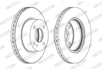 Brake Disc PREMIER Coat+ disc DDF1740C Ferodo