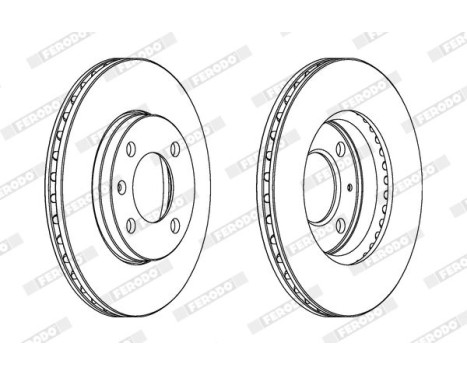 Brake Disc PREMIER Coat+ disc DDF175C Ferodo