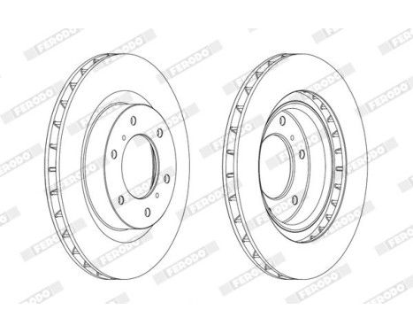 Brake Disc PREMIER Coat+ disc DDF175C Ferodo, Image 3