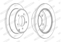 Brake Disc PREMIER Coat+ disc DDF1762C Ferodo