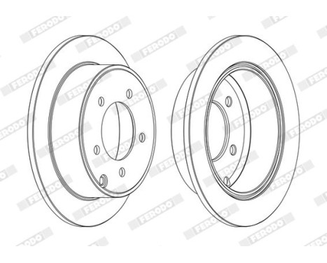 Brake Disc PREMIER Coat+ disc DDF1762C Ferodo, Image 3