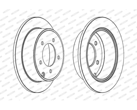 Brake Disc PREMIER Coat+ disc DDF1762C Ferodo, Image 3