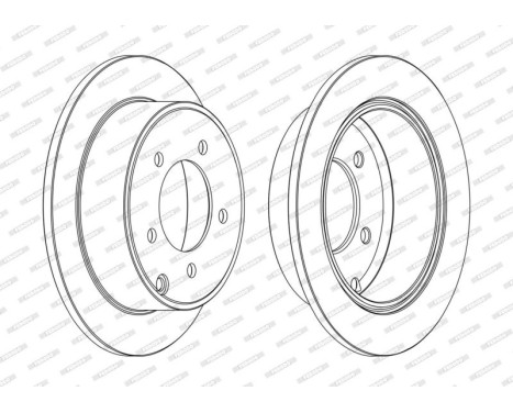 Brake Disc PREMIER Coat+ disc DDF1762C Ferodo, Image 3
