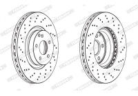 Brake Disc PREMIER Coat+ disc DDF1769C-1 Ferodo