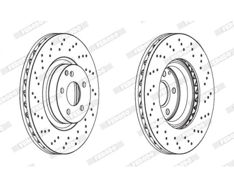 Brake Disc PREMIER Coat+ disc DDF1769C-1 Ferodo