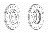 Brake Disc PREMIER Coat+ disc DDF1769C-1 Ferodo