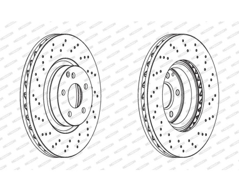 Brake Disc PREMIER Coat+ disc DDF1769C-1 Ferodo