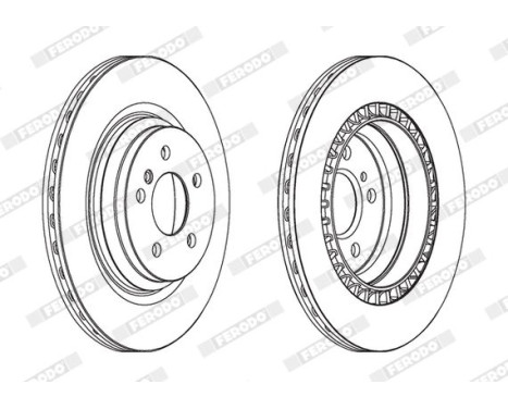 Brake Disc PREMIER Coat+ disc DDF1771C-1 Ferodo, Image 2