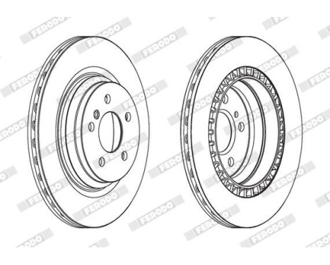 Brake Disc PREMIER Coat+ disc DDF1771C-1 Ferodo, Image 2