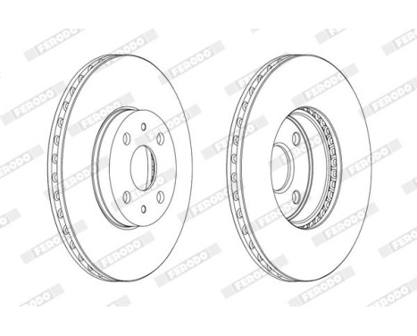 Brake Disc PREMIER Coat+ disc DDF1780C Ferodo