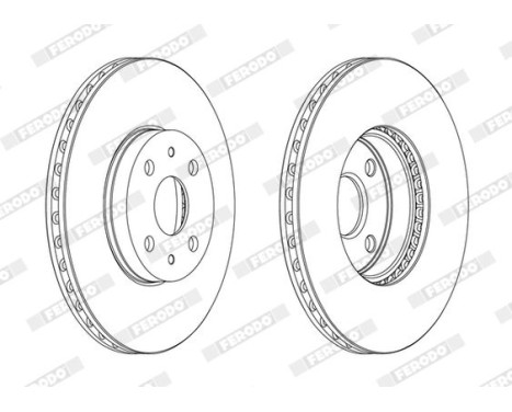 Brake Disc PREMIER Coat+ disc DDF1780C Ferodo, Image 2