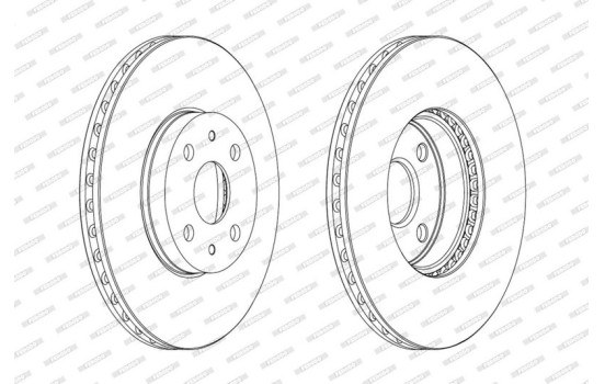 Brake Disc PREMIER Coat+ disc DDF1780C Ferodo
