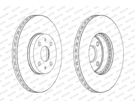 Brake Disc PREMIER Coat+ disc DDF1780C Ferodo, Image 2