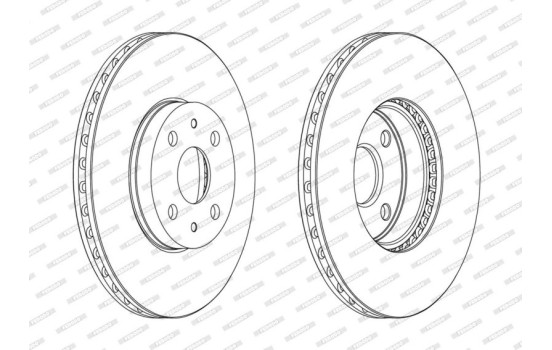 Brake Disc PREMIER Coat+ disc DDF1780C Ferodo, Image 2