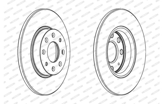 Brake Disc PREMIER Coat+ disc DDF1784C Ferodo